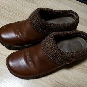 Brown Dansko clogs